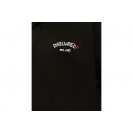 Dsquared2 Cool Fit Ανδρικό Φούτερ με Κουκούλα Μαύρο