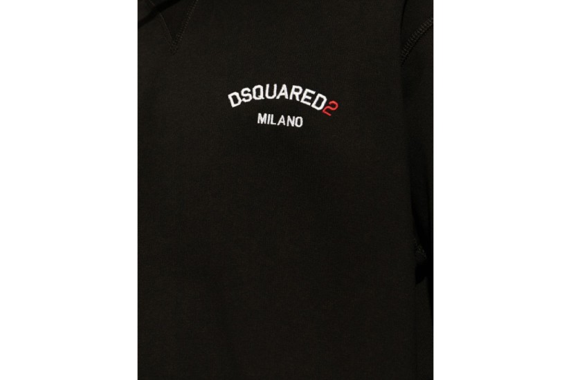 Dsquared2 Cool Fit Ανδρικό Φούτερ με Κουκούλα Μαύρο