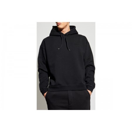 Dsquared2 Relax Fit Ανδρική Μακρυμάνικη Μπλούζα με Κουκούλα Μαύρη