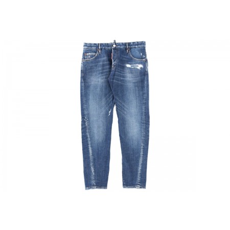 Dsquared2 Skater Slim Twist Παντελόνι Τζιν Ανδρικό 