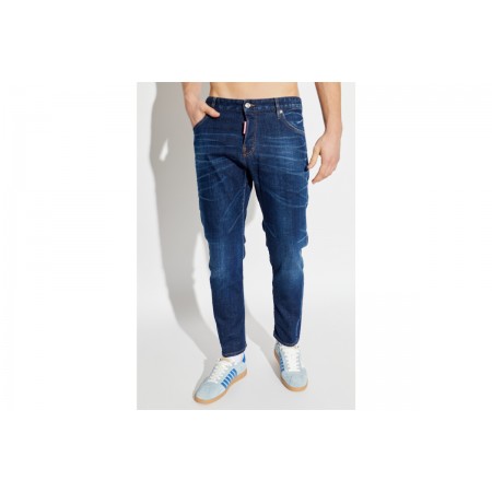 Dsquared2 Slim Twist Ανδρικό Παντελόνι Τζιν Μπλε Σκούρο