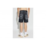Dsquared2 Black Fog Wash Marine Ανδρική Βερμούδα Τζιν Μαύρη