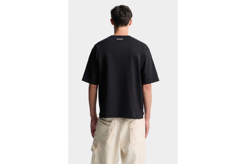 Dsquared2 Iconique Ανδρικό Κοντομάνικο T-Shirt Μαύρο