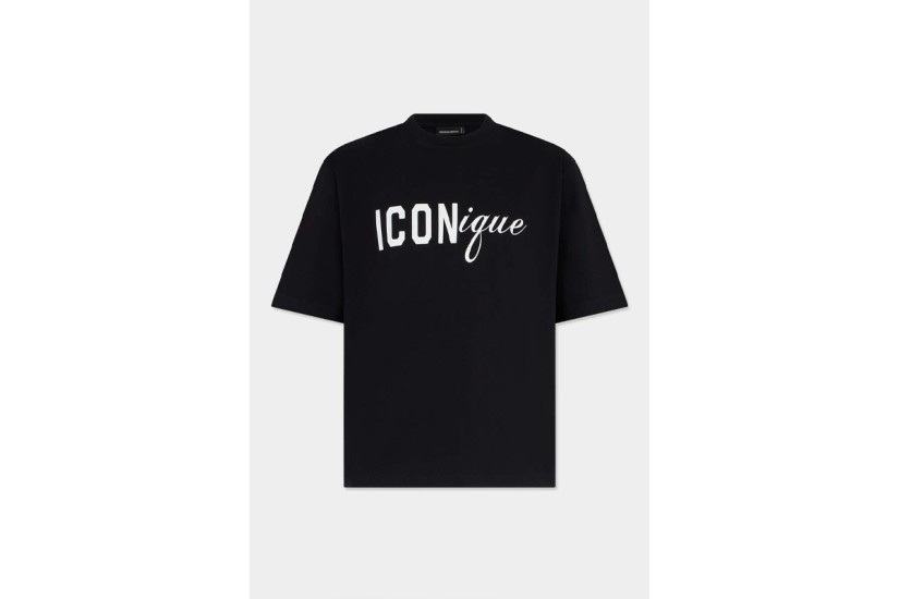 Dsquared2 Iconique Ανδρικό Κοντομάνικο T-Shirt Μαύρο