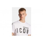Dsquared2 Icon Cool Fit T-Shirt Ανδρικό (S79GC0003 D20020 100)