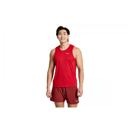 Saucony Stopwatch Singlet Μπλούζα Αμάνικη Ανδρική 