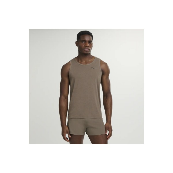 Saucony Stopwatch Singlet Μπλούζα Αμάνικη Ανδρική (SAM800375-PEWH)