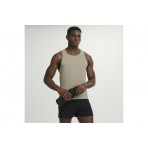 Saucony Stopwatch Singlet Ανδρική Αμάνικη Μπλούζα Λαδί