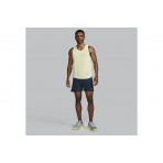 Saucony Stopwatch Singlet Ανδρική Αμάνικη Μπλούζα Κίτρινη