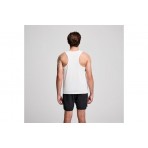 Saucony Stopwatch Singlet Μπλούζα Αμάνικη Ανδρική (SAM800375-WH)