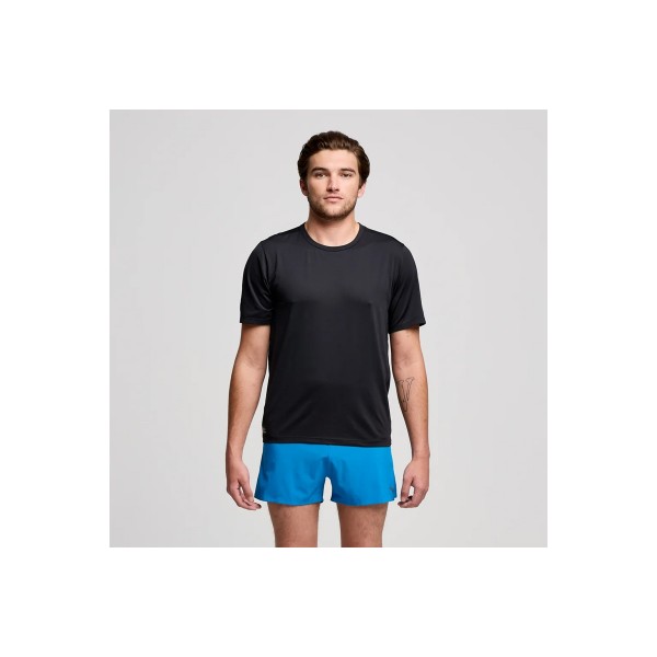 Saucony Stopwatch T-Shirt Ανδρικό (SAM800377-BK)