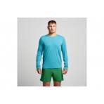 Saucony Stopwatch Ανδρική Αθλητική Μακρυμάνικη Μπλούζα