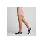 Saucony Outpace 3" Γυναικείο Αθλητικό Σορτς Σομόν