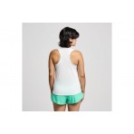 Saucony Stopwatch Singlet Γυναικεία Αμάνικη Μπλούζα Λευκή