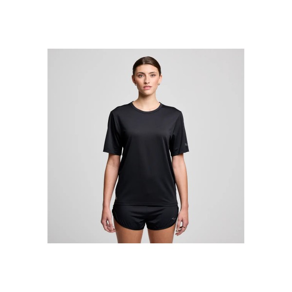 Saucony Stopwatch T-Shirt Γυναικείο (SAW800484-BK)