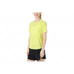 Saucony Stopwatch Γυναικείο Κοντομάνικο T-Shirt Κίτρινο