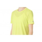 Saucony Stopwatch Γυναικείο Κοντομάνικο T-Shirt Κίτρινο