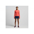 Saucony Stopwatch Γυναικεία Αθλητική Μακρυμάνικη Μπλούζα