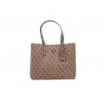 Guess Meridian Ii 4G Logo Τσάντα Tote (SG697423 LATTE LOGO)