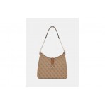 Guess Zamira 4G Logo Τσάντα Ωμου Fashion (SG962902 LATTE LOGO)