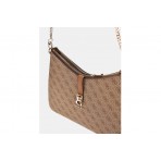 Guess Zamira 4G Logo Τσάντα Ωμου Fashion (SG962902 LATTE LOGO)