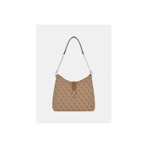 Guess Zamira 4G Logo Τσάντα Ωμου Fashion (SG962902 LATTE LOGO)