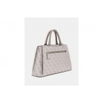 Guess Zamira 4G Logo Τσάντα Ωμου - Χειρός Fashion (SG962906 DARK TAUPE LOGO)
