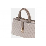 Guess Zamira 4G Logo Τσάντα Ωμου - Χειρός Fashion (SG962906 DARK TAUPE LOGO)