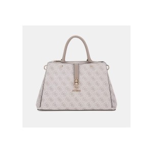 Guess Zamira 4G Logo Τσάντα Ωμου - Χειρός Fashion (SG962906 DARK TAUPE LOGO)