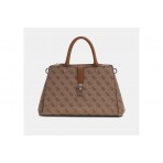 Guess Zamira 4G Logo Τσάντα Ωμου - Χειρός Fashion (SG962906 LATTE LOGO)