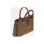 Guess Zamira 4G Logo Τσάντα Ωμου - Χειρός Fashion (SG962906 LATTE LOGO)