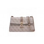 Guess Zamira 4G Logo Τσάντα Ωμου Fashion (SG962921 DARK TAUPE LOGO)