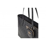 Guess Power Play 4G Logo Τσάντα Shopper Ανθρακί, Μαύρο