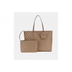 Guess Power Play 4G Logo Τσάντα Shopper (SL900624 LATTE LOGO)
