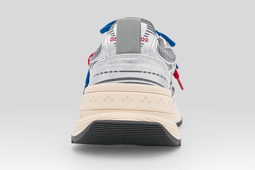 Dsquared2 Sprinter Ανδρικά Sneakers Ασημί, Εκρού, Μπλε, Κόκκινα