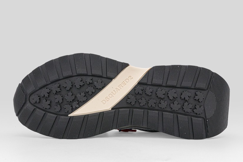 Dsquared2 Sprinter Ανδρικά Sneakers Ασημί, Εκρού, Μπλε, Κόκκινα