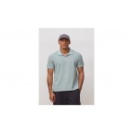 Blue Banana Mist Nature Washed Ανδρικό Κοντομάνικο Polo T-Shirt Μέντα