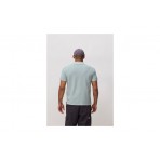 Blue Banana Mist Nature Washed Ανδρικό Κοντομάνικο Polo T-Shirt Μέντα