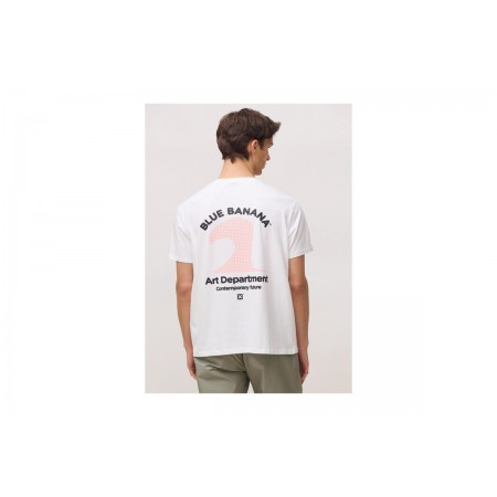 Blue Banana White Artist Ανδρικό Κοντομάνικο T-Shirt Λευκό