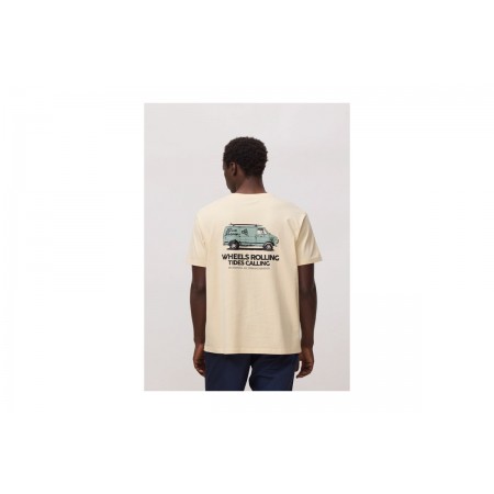 Blue Banana Beige Drive Ανδρικό Κοντομάνικο T-Shirt Μπεζ
