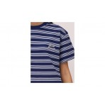 Blue Banana Navy Stripes Ανδρικό Κοντομάνικο T-Shirt Μπλε Σκούρο, Λευκό