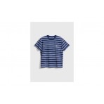 Blue Banana Navy Stripes Ανδρικό Κοντομάνικο T-Shirt Μπλε Σκούρο, Λευκό