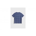 Blue Banana Navy Stripes Ανδρικό Κοντομάνικο T-Shirt Μπλε Σκούρο, Λευκό