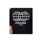 Blue Banana Black Universal Ανδρικό Κοντομάνικο T-Shirt Μαύρο, Λευκό