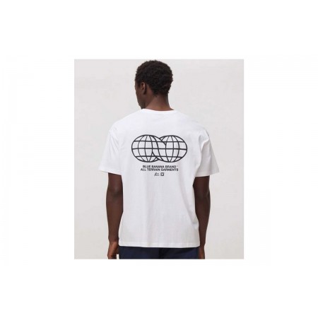 Blue Banana Black Universal Ανδρικό Κοντομάνικο T-Shirt Λευκό, Μαύρο