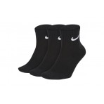 Nike Everyday Lightweight Unisex Κάλτσες Μαύρες 3 Ζευγάρια