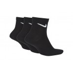 Nike Everyday Lightweight Unisex Κάλτσες Μαύρες 3 Ζευγάρια