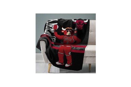 Sleep Squad Chicago Bulls Benny Raschel Throw Blanket 60X80In Κουβέρτα (T8-NBA-BUL-MAS)
