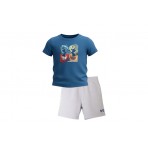 Under Armour Rival Παιδικό Σετ Κοντομάνικη Μπλούζα - Σορτς Μπλε, Γκρι