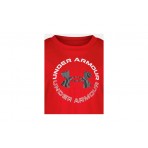 Under Armour Tech Printed Παιδικό Σετ Κοντομάνικη Μπλούζα - Σορτς Κόκκινο, Μαύρο